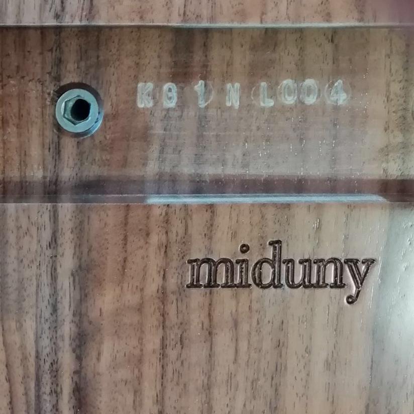 Contemporary Canaletto Walnut Bench with Carved Top by Miduny, Made in Italy For Sale