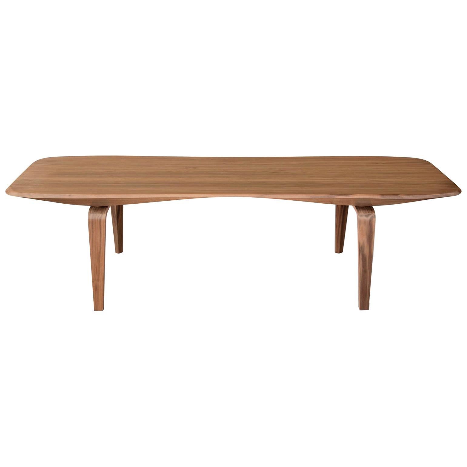 Canaletto Walnut KG Bench with Flat Top, Made in Italy For Sale