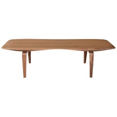 Canaletto Walnut KG Bench with Flat Top, Made in Italy