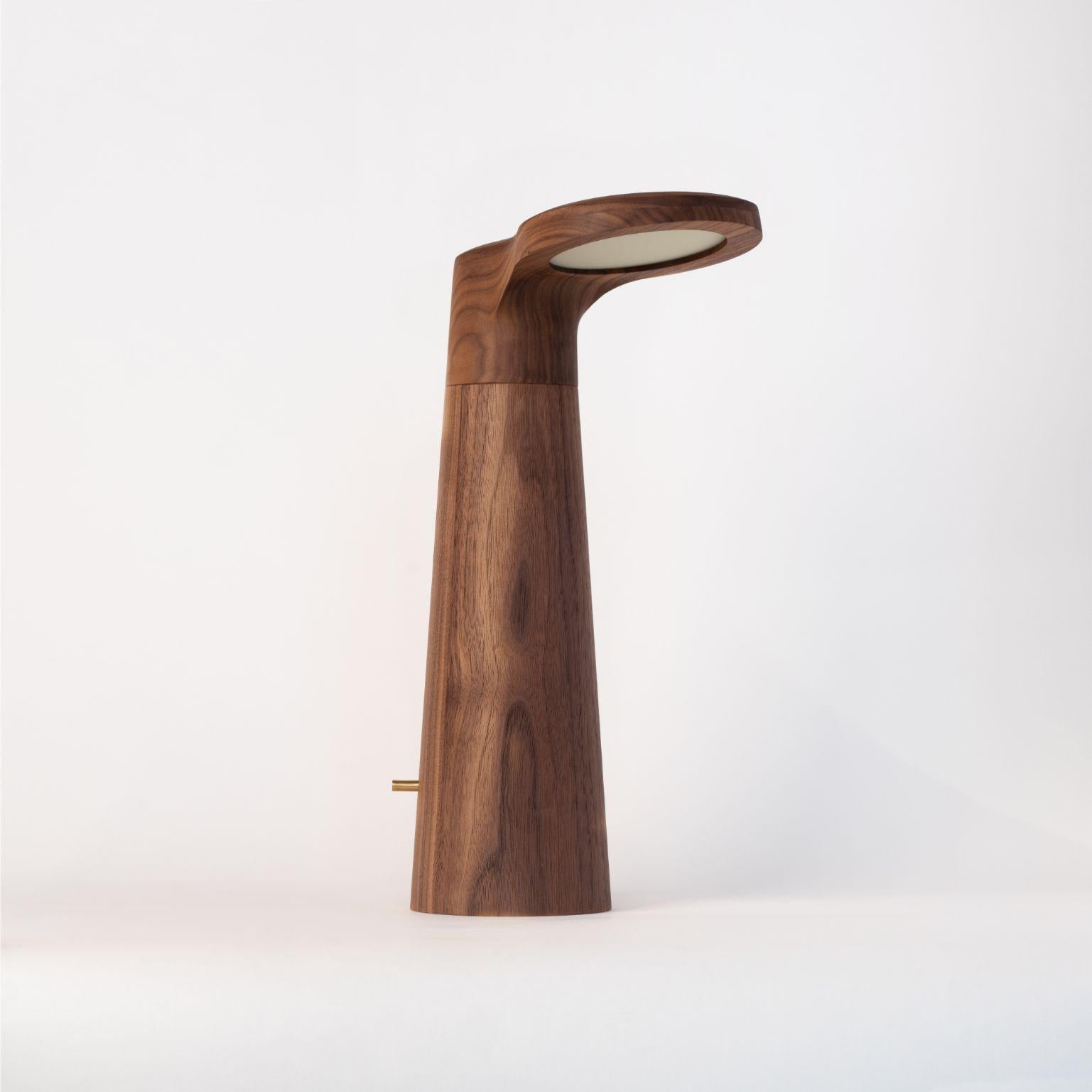 Canaletto walnut - studio light by Isato Prugger
Dimensions: 37 x 22 x 13 cm
Materials: Canaletto walnut
Limited edition of 100

Also available inwenge wood, olive wood, padouk, oak, white ash. All our lamps can be wired according to each