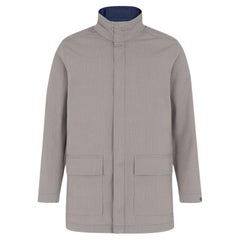 Canali Men Jacket Reversible Rain Protection Size IT48-L, S1732