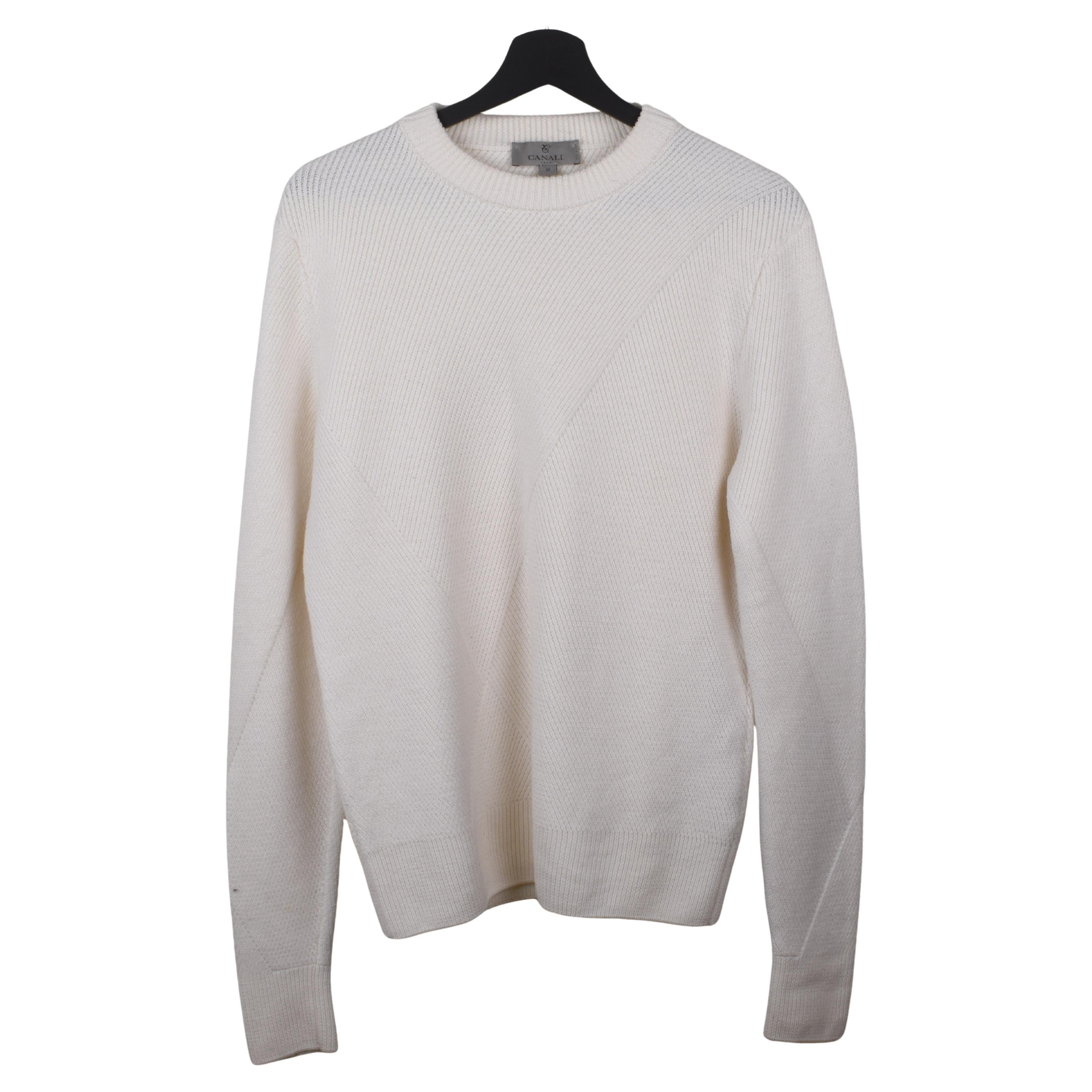 Canali Men Sweater Crew Neck Size IT50-M/L, S1752