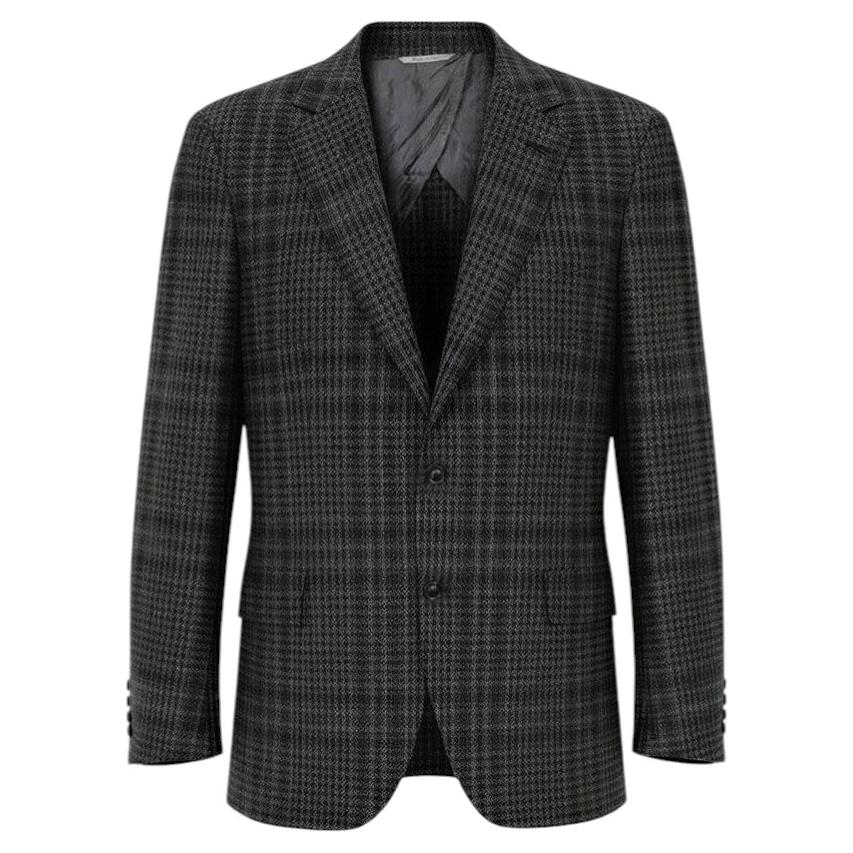Canali Men's Checked Cashmere Travel Blazer IT50R M/L - Excellent