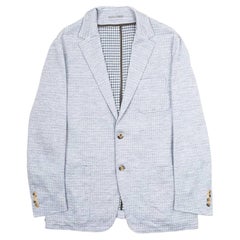 Canali Men's Blazer Wool Silk Linen Blend Tailored Fit XL