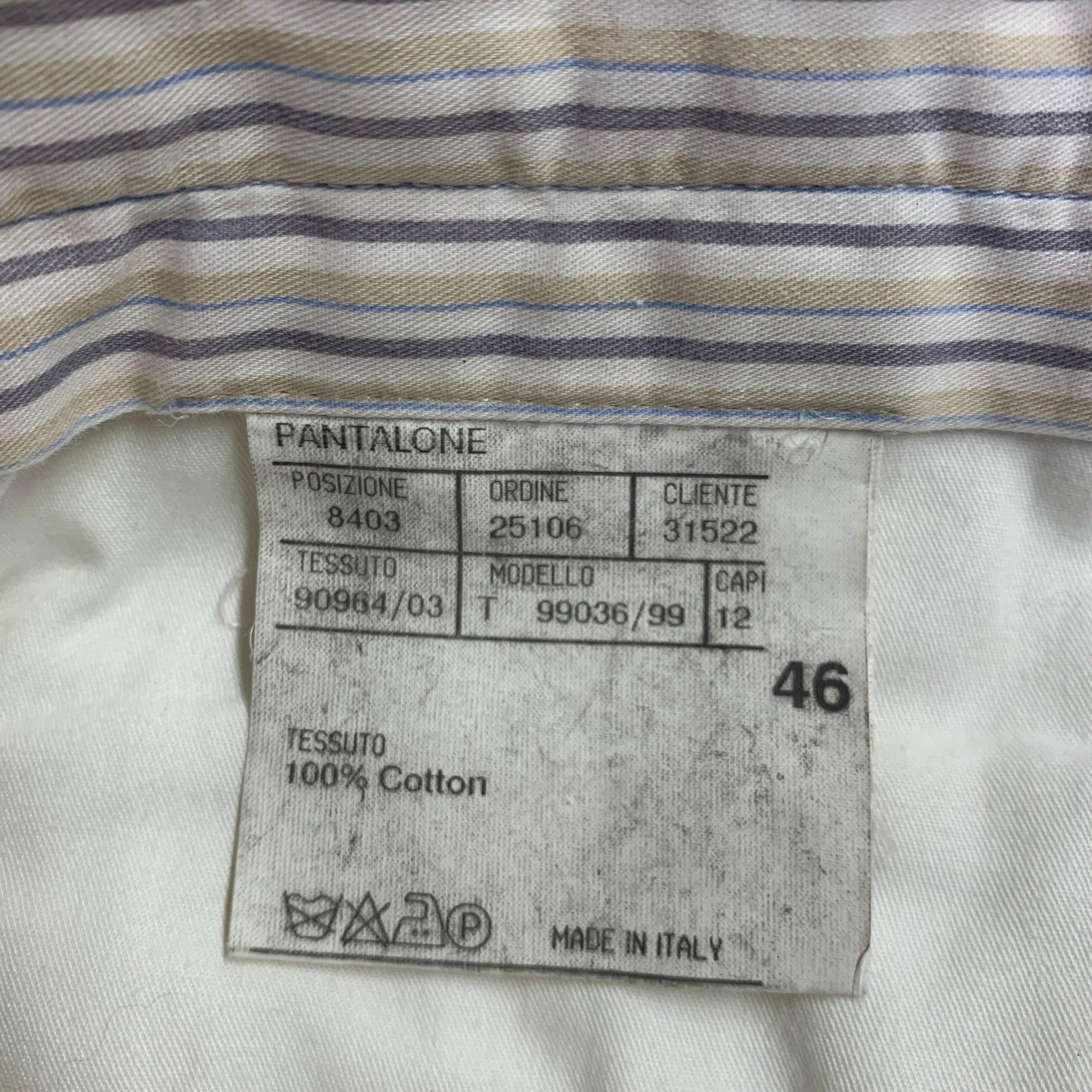 CANALI Size 30 Cream Corduroy Cotton Casual Pants For Sale 2