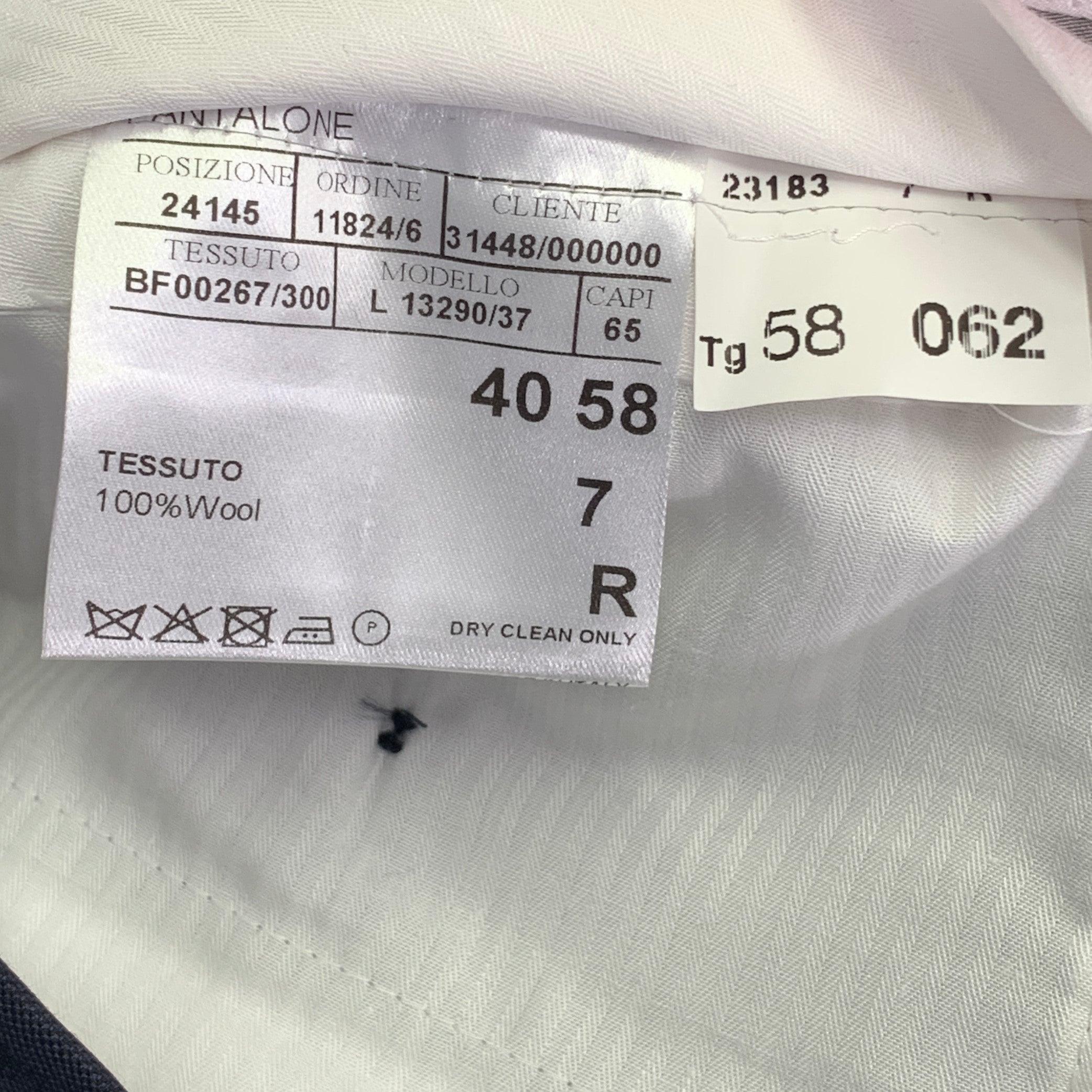 Canali taglia 42 - Pantaloni da sera in lana blu, con il davanti piatto In condizioni ottime in vendita a San Francisco, CA
