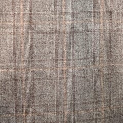 CANALI Size 42 Regular Brown Tan Plaid Wool Notch Lapel Sport Coat