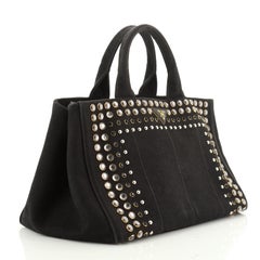 Canapa Convertible Tote Rhinestone Embellished Canvas Large