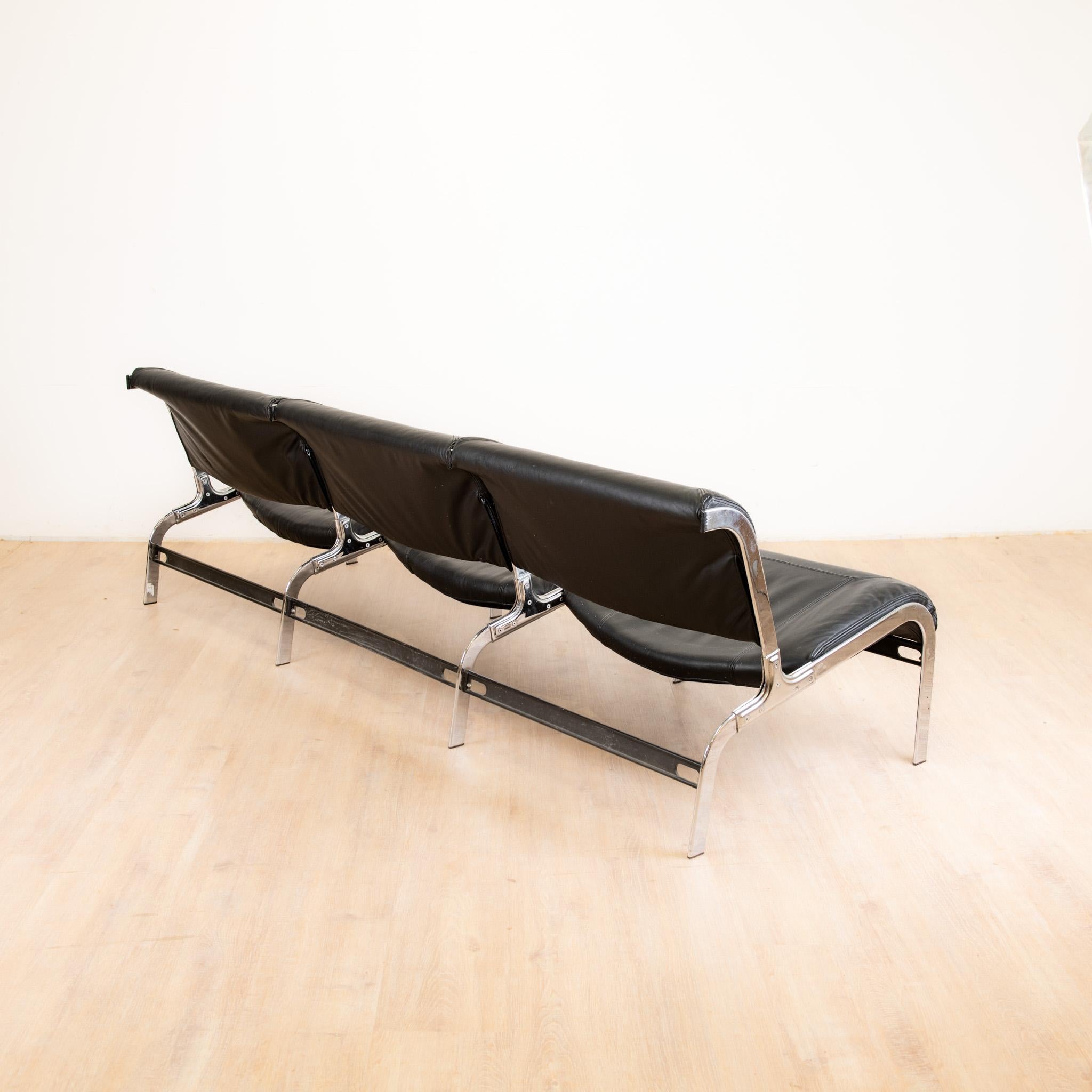 Francese Canapé 3 Places Whist Vintage par Olivier Mourgue pour Airborne, 1964, 1960 in vendita