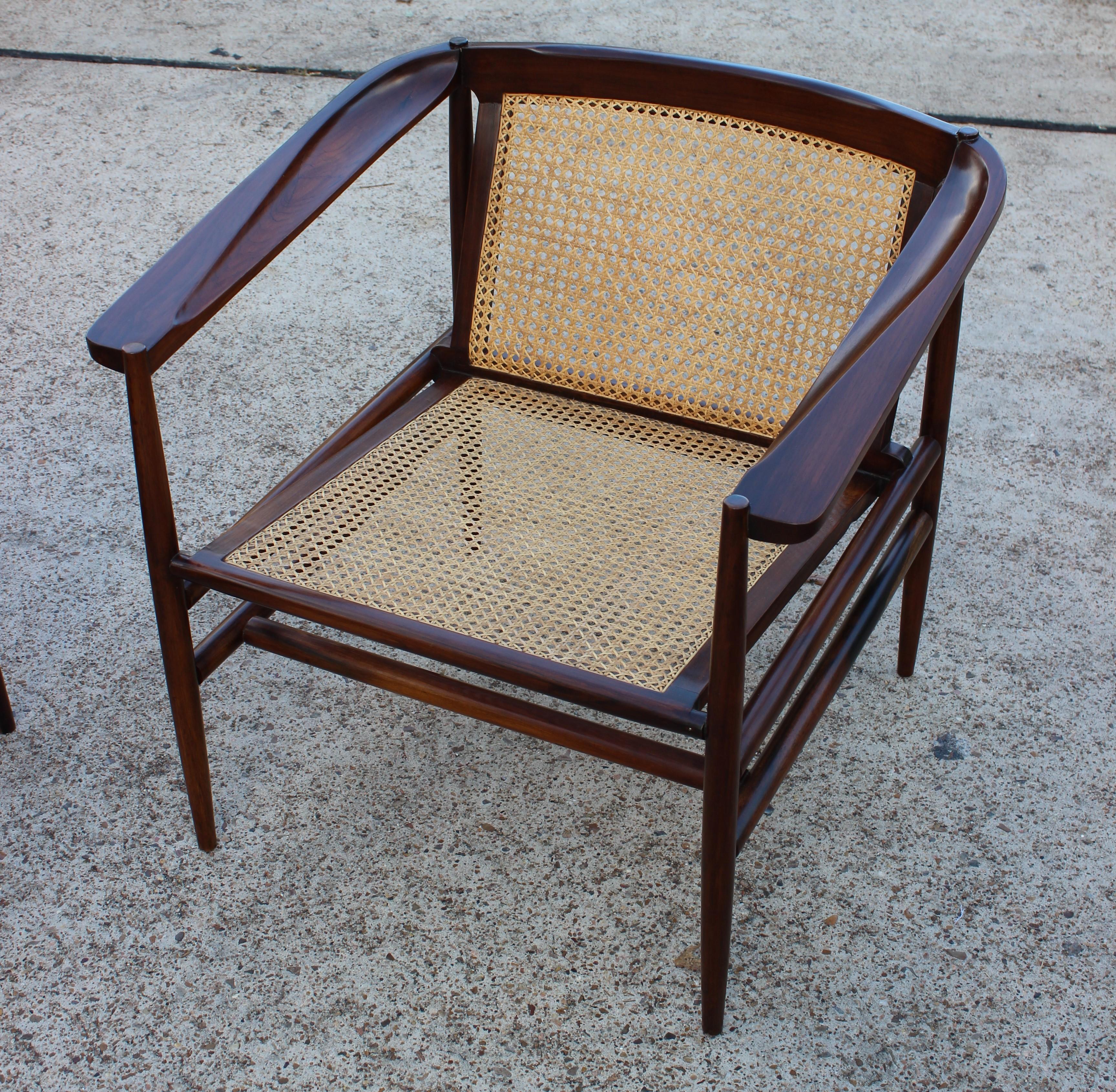 Canape Armchairs attributed to Joaquim Tenreiro In Good Condition For Sale In Houston, TX