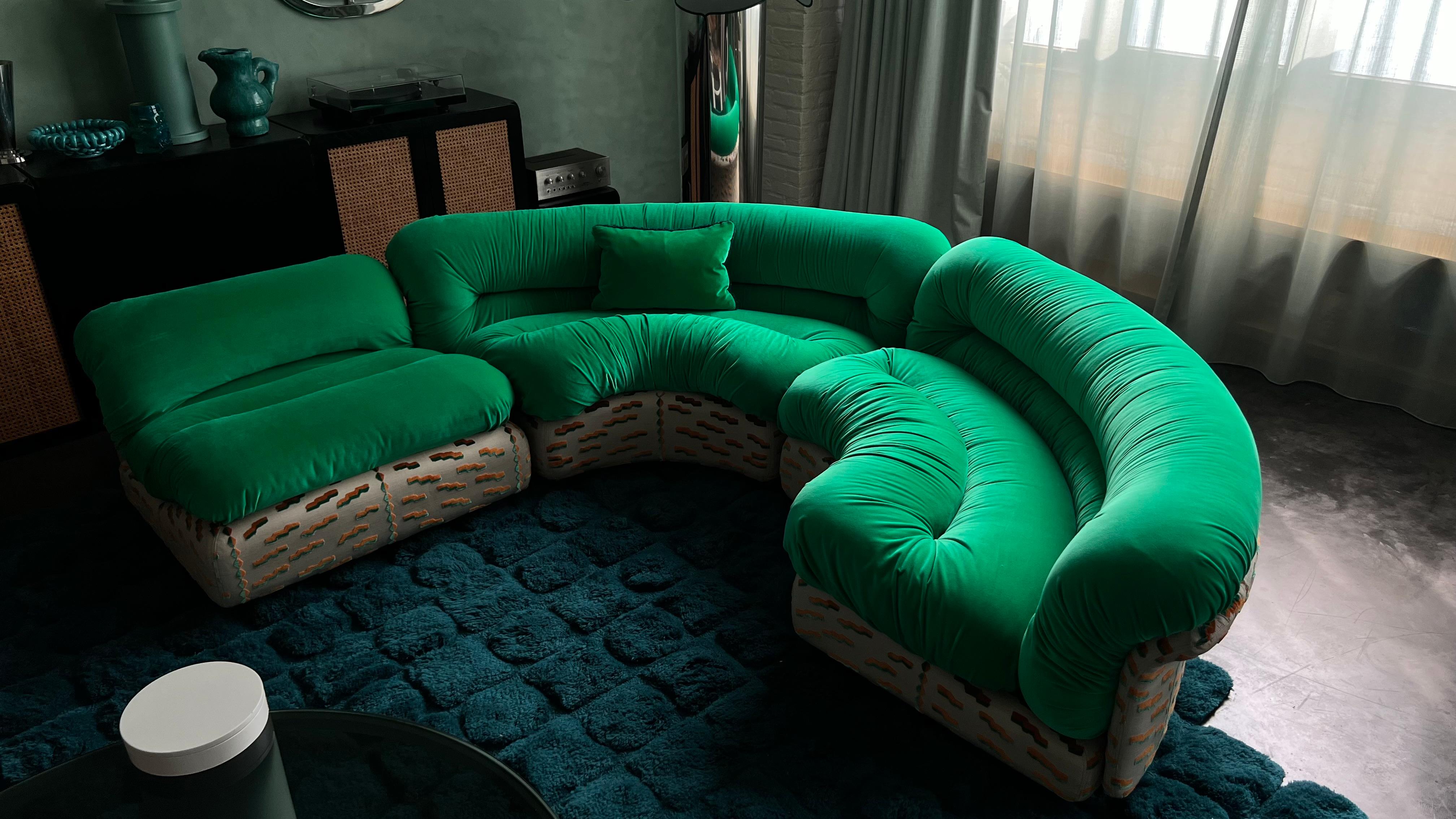 Cotone Canapè Grandangolo par Titiana Ammannati et Giampiero Vitelli pour Ros in vendita