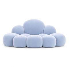 Sofa „LOS ANGELES“ in Himmelblau Par Alexandre Ligios