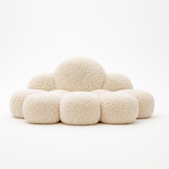 Canapé " LOS ANGELES " en poils Blanc Par Alexandre Ligios