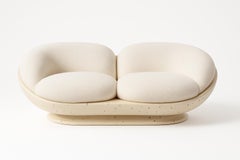 Canapé " MIRAGE" en beige Par Alexandre Ligios