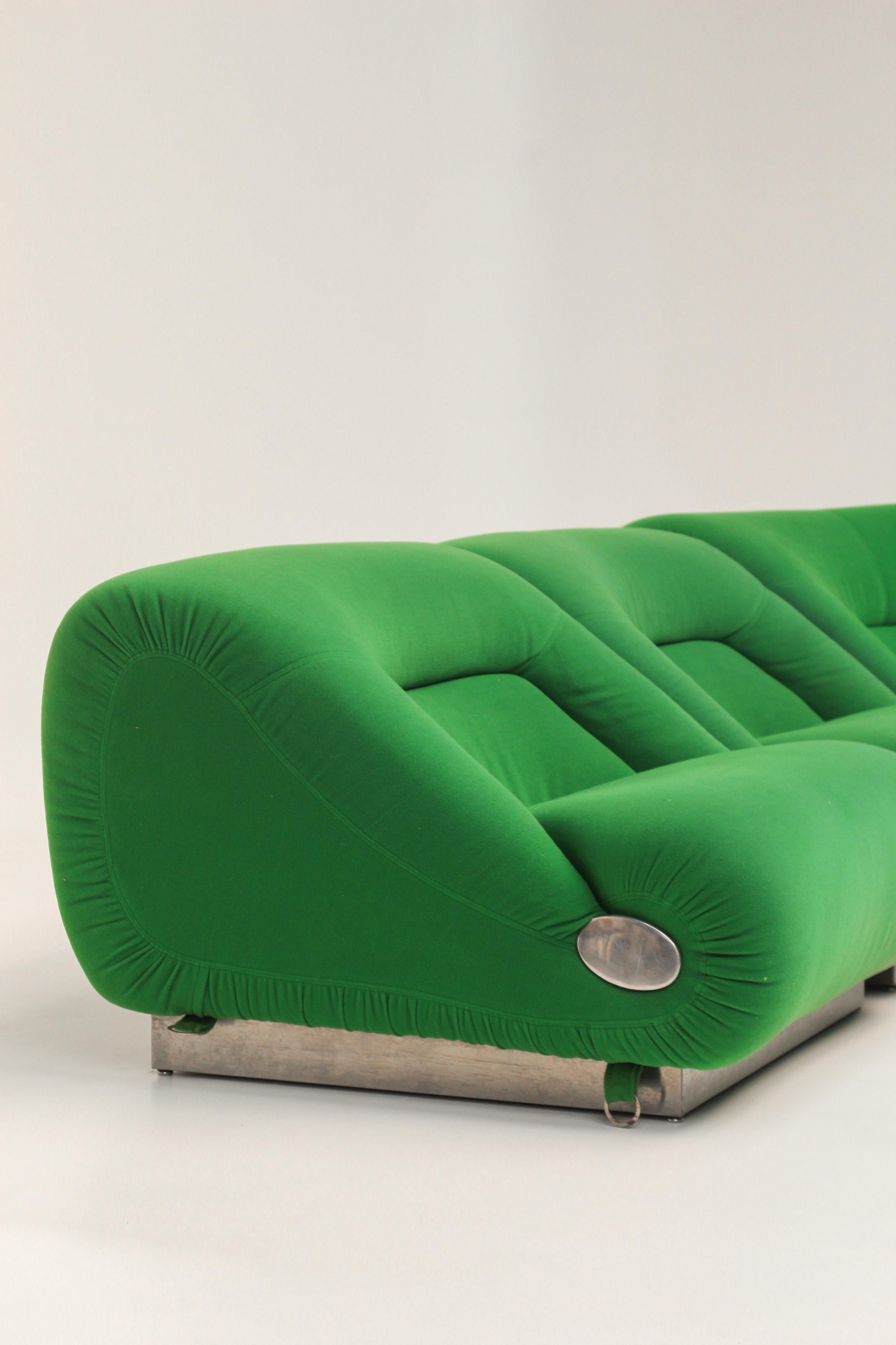 French Canapé modulaire de Jean Prévost pour Ormavyl For Sale