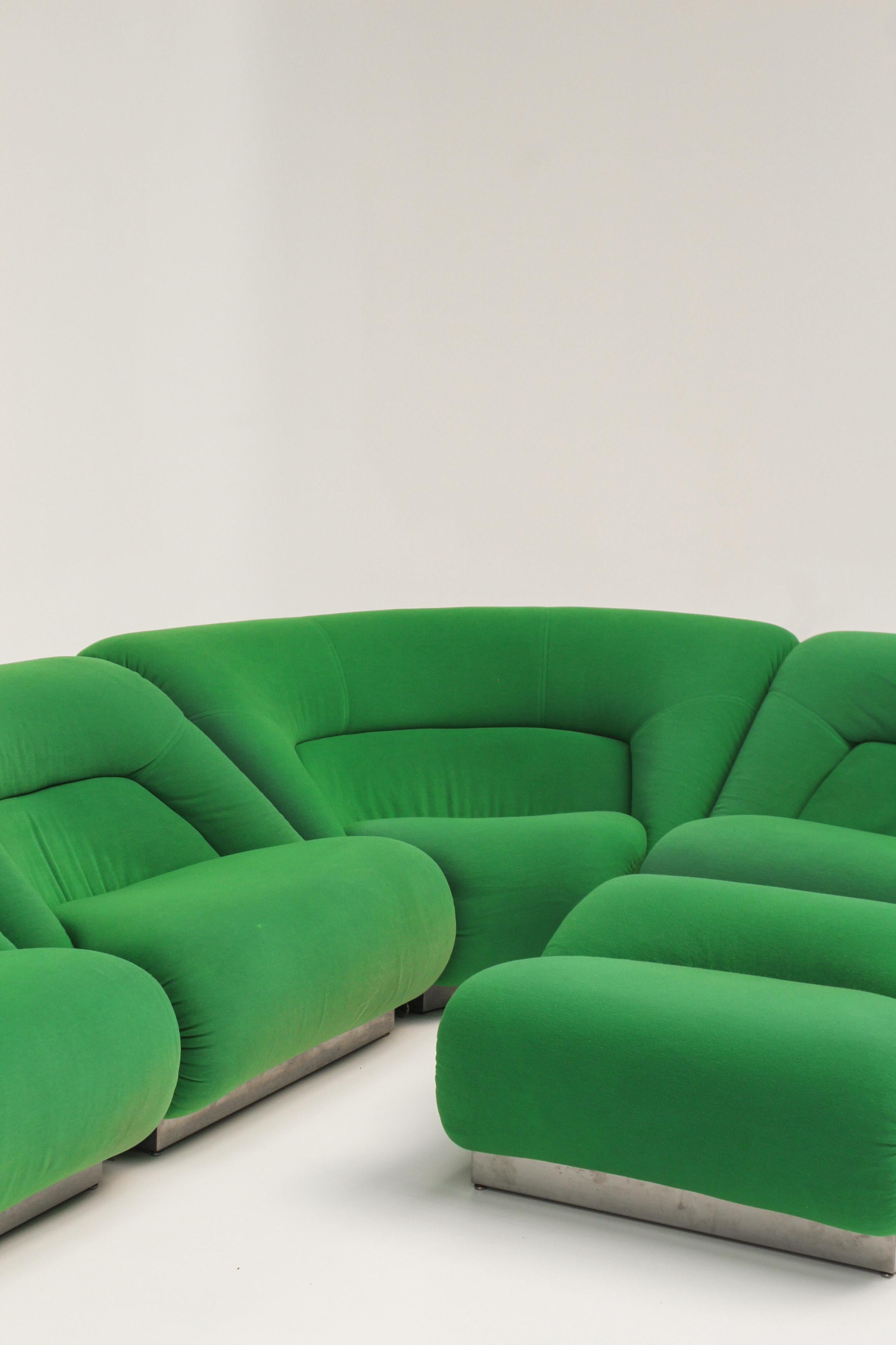 Canapé modulaire de Jean Prévost pour Ormavyl In Good Condition For Sale In Rouen, FR