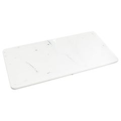 Canapè or Cheese Plate in White Carrara Polished Marble