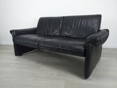Canapé simili cuir noir