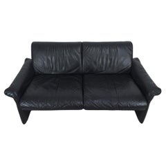 Canapé simili cuir noir