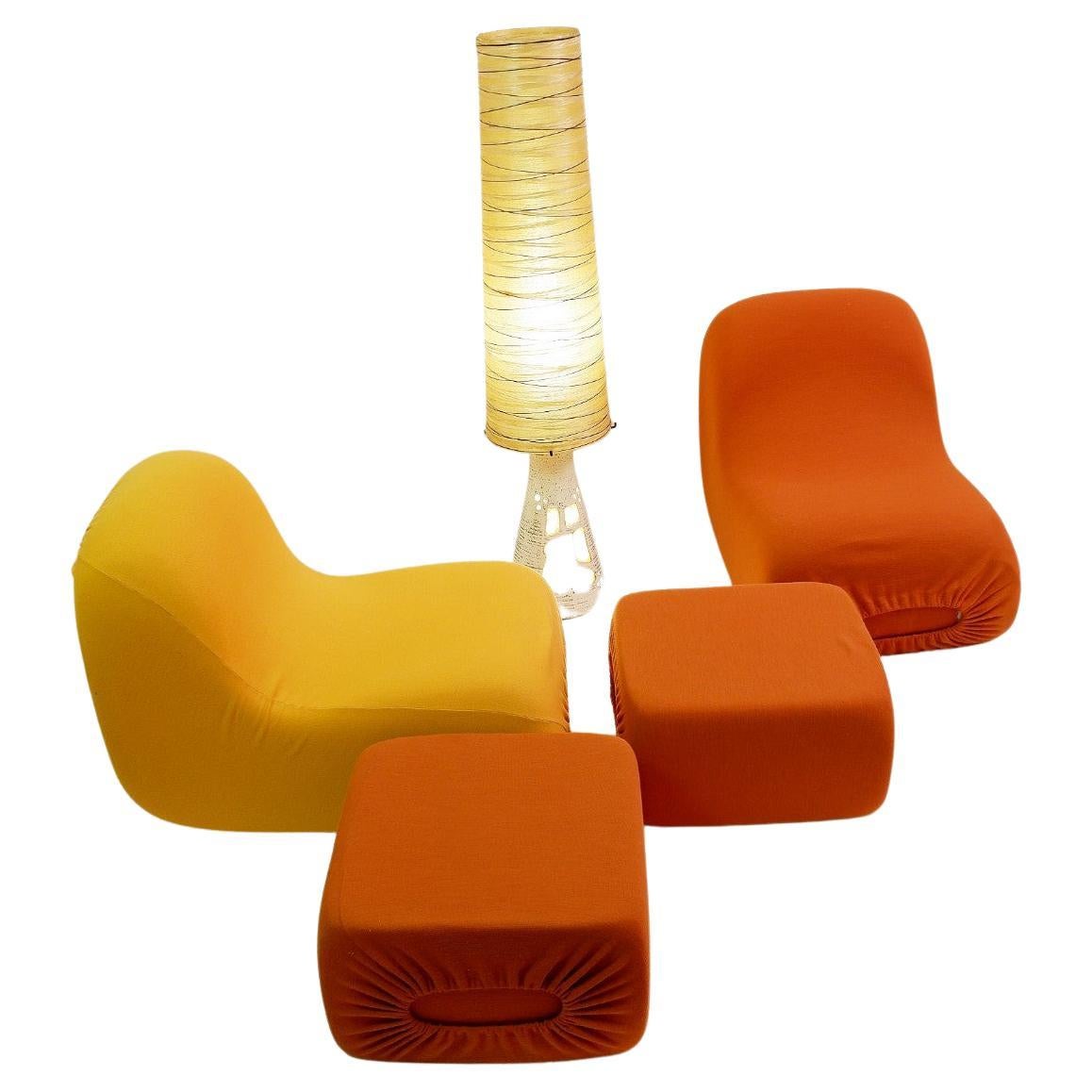 "Canapouf" by Pierre Cardin, Seating Set of 4 For Sale