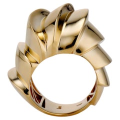 Anello da cocktail scultoreo JV Insardi Canary 18kt