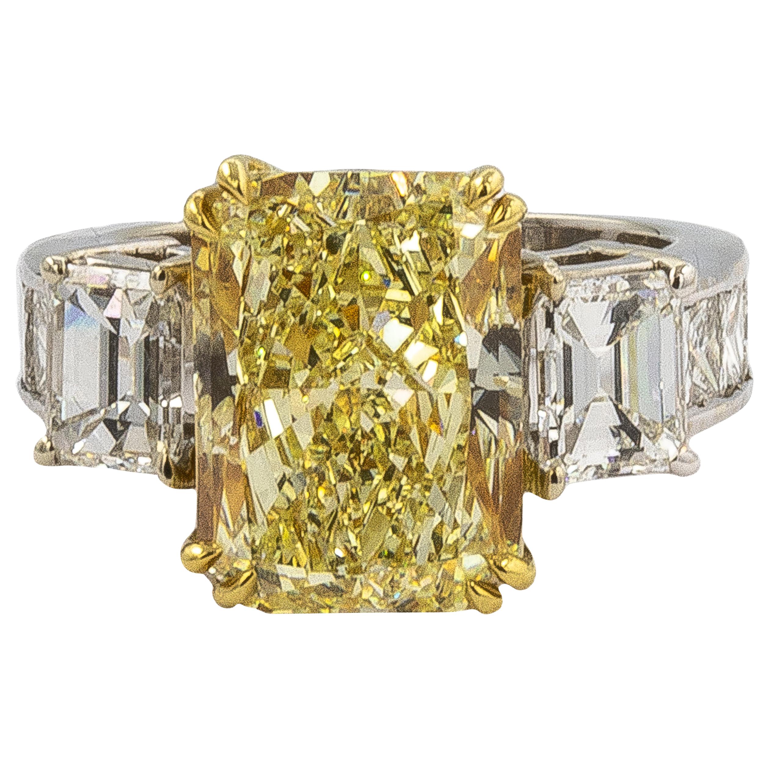 GIA Certified Canary Diamond Ring 8.79 Carat