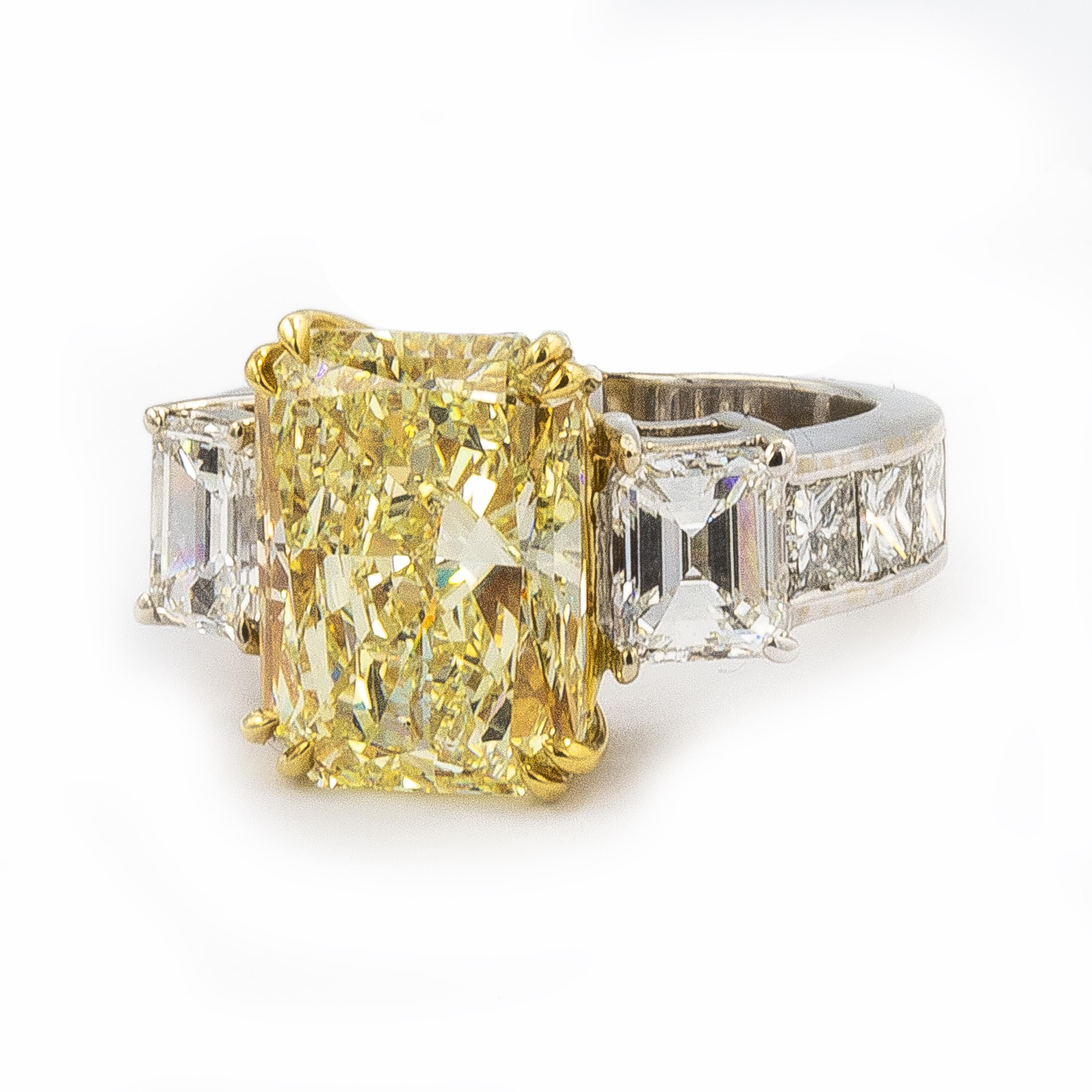 women canary diamond ring