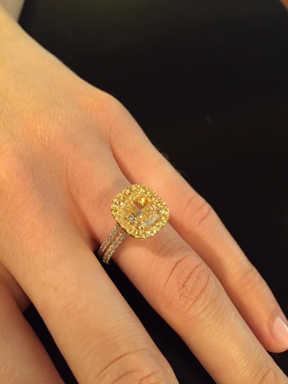 canary yellow diamond ring
