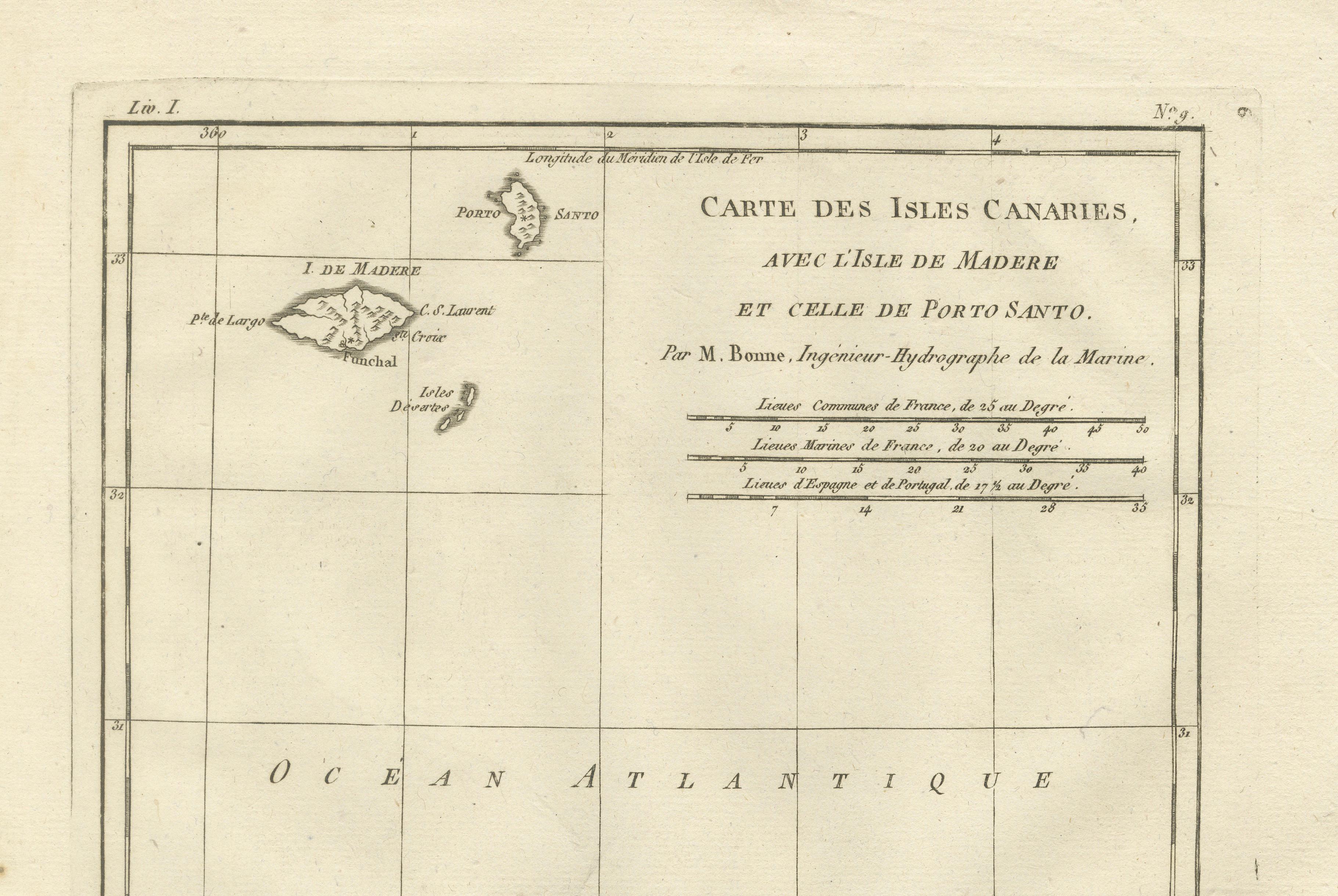 Canary Islands & Madeira Map – Atlantic Archipelagos c.1780