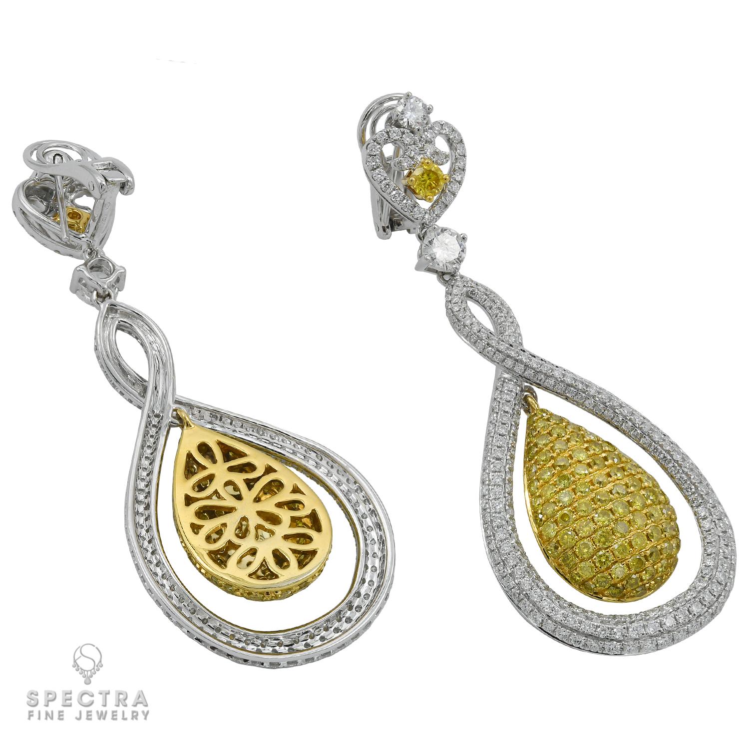 yellow canary earrings