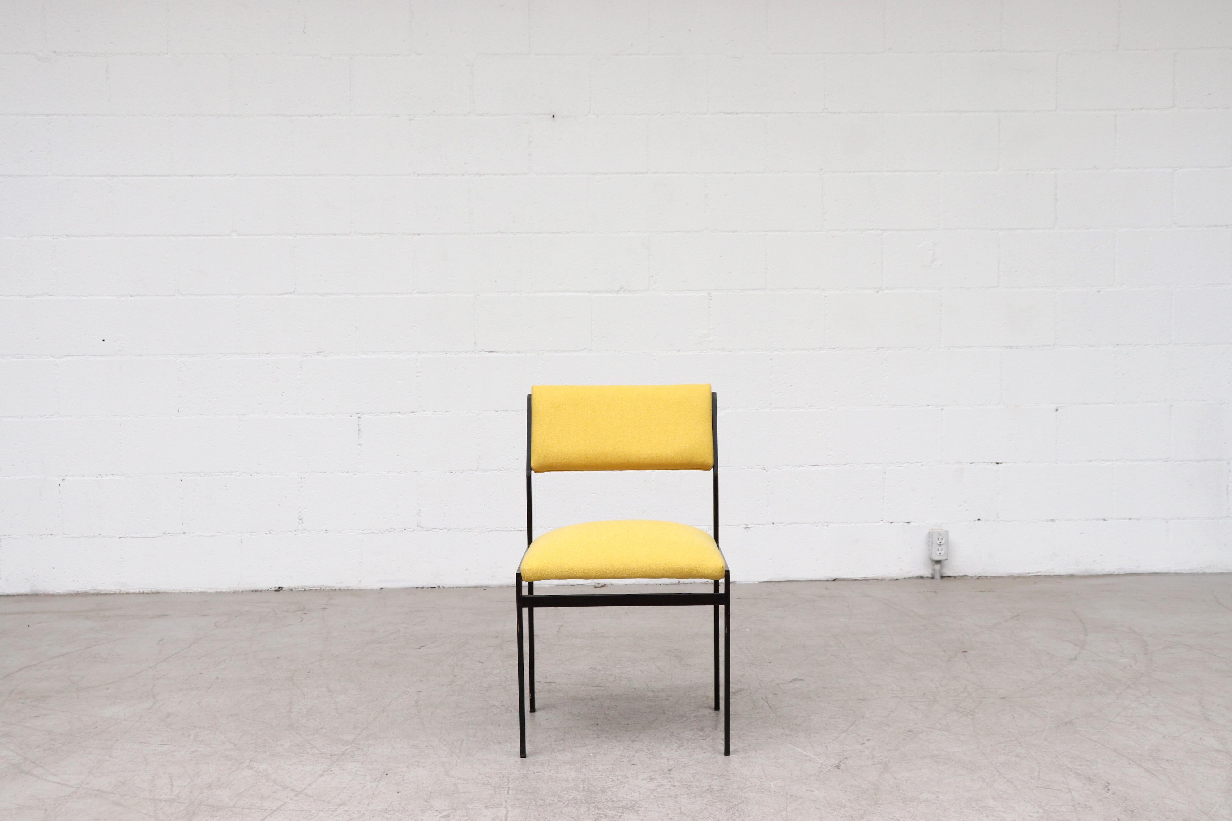 Mid-Century Modern Canary Yellow Cees Braakman Dining Chairs for Pastoe