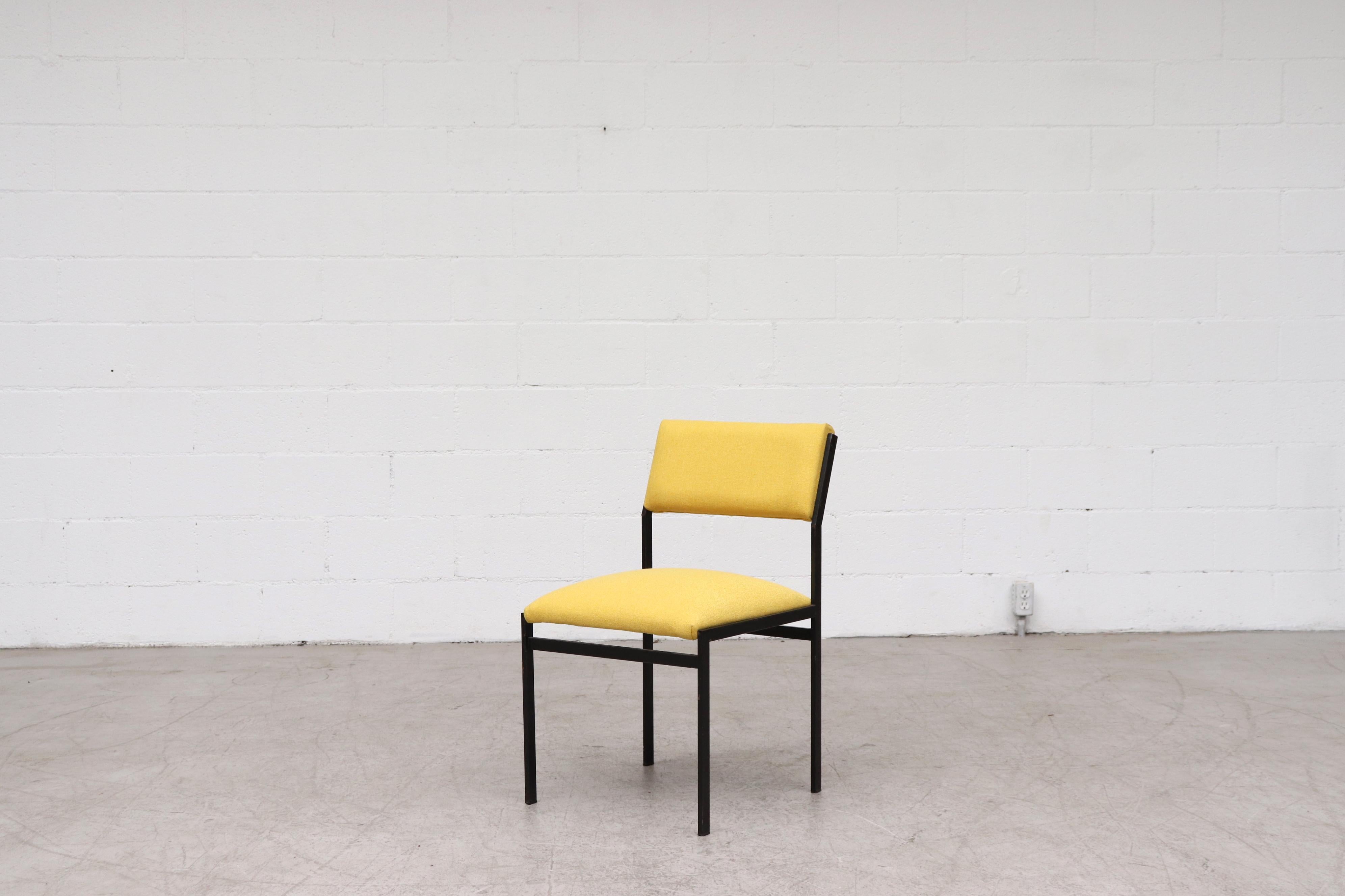 Dutch Canary Yellow Cees Braakman Dining Chairs for Pastoe