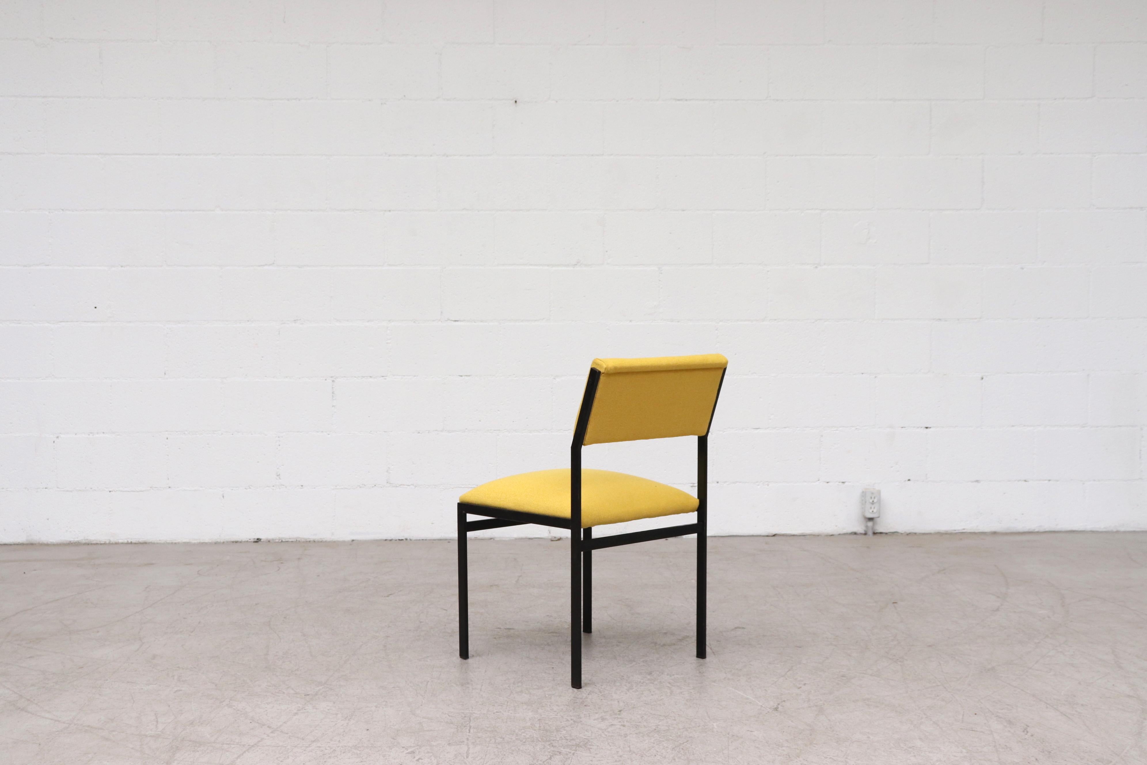 Canary Yellow Cees Braakman Dining Chairs for Pastoe In Good Condition In Los Angeles, CA