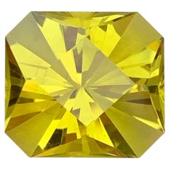 Canary Yellow Color Precision Fancy Cut Lemon  Citrine Gemstone for Jewelry