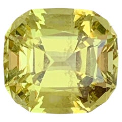 Canary Yellow Cushion Cut Lemon Quartz Loose Gemstone for Ring & Pendant Jewelry