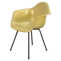 Canary Yellow Zenith Rope Edge Armchair by Eames