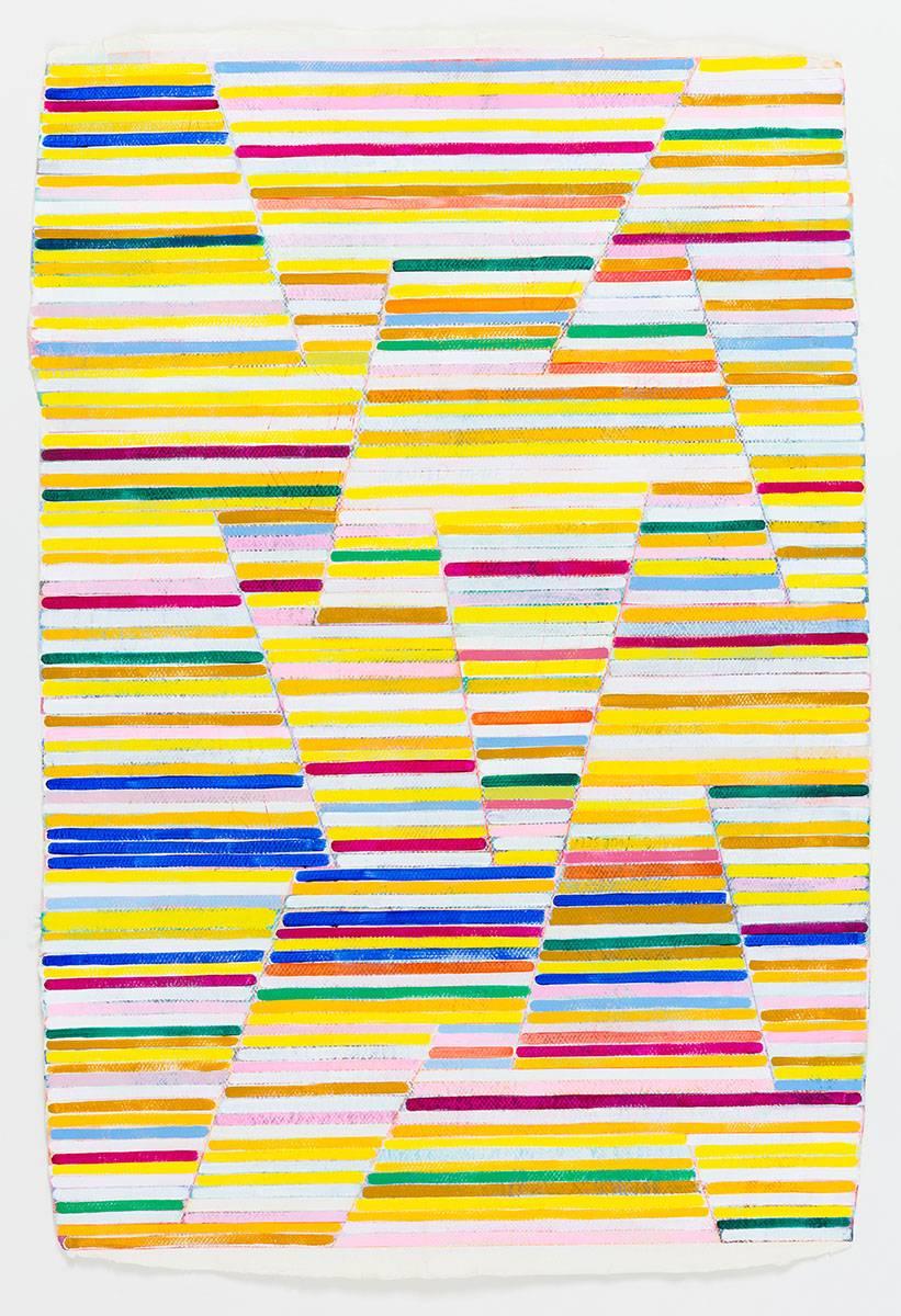 This vibrant original painting by Miami based artist, Johanna Boccardo, was created with the meticulous signature style of the artist. The painting boldly displays her chromatic mastery, resulting in a fresh and colorful piece of contemporary art.