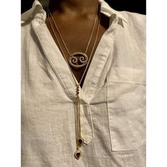 Twin Elegance Cancer 3-in-1 Detachable Zodiac Necklace