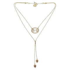 Twin Elegance Cancer 3-in-1 Detachable Zodiac Necklace