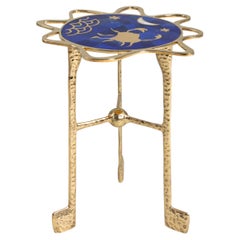 Contemporary side table, Cancer in brass, Viya by Vikram Goyal