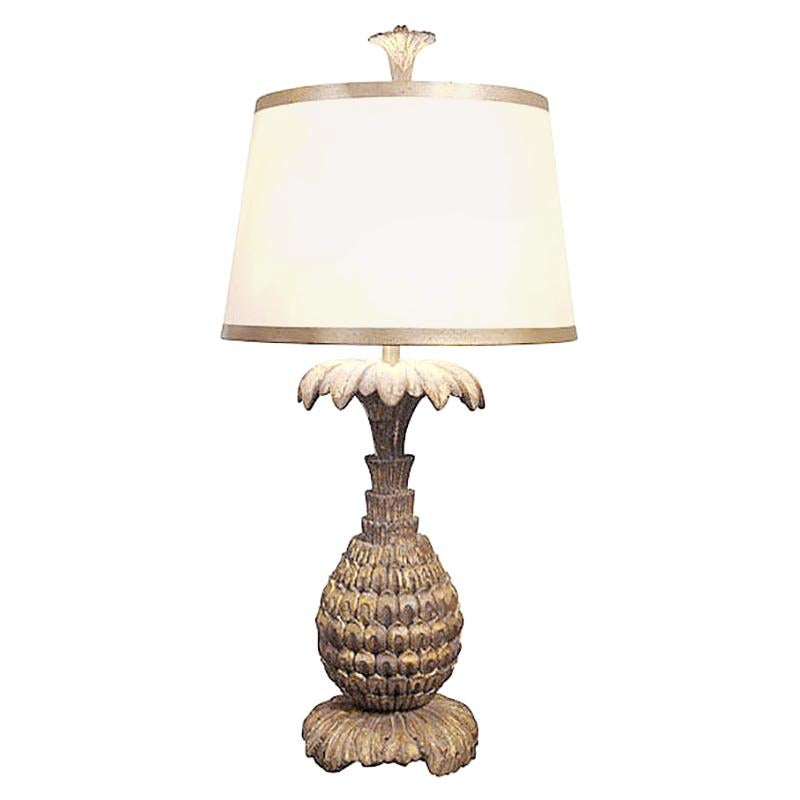 Candace Barnes Now Champagne Leaf Pineapple Lamp For Sale