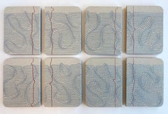 Notes for String Theory 01142023, Contemporary Textile Art, Embroidery on Canvas