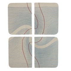 Notes for String Theory 12092022, Contemporary Textile Art, Embroidery on Canvas