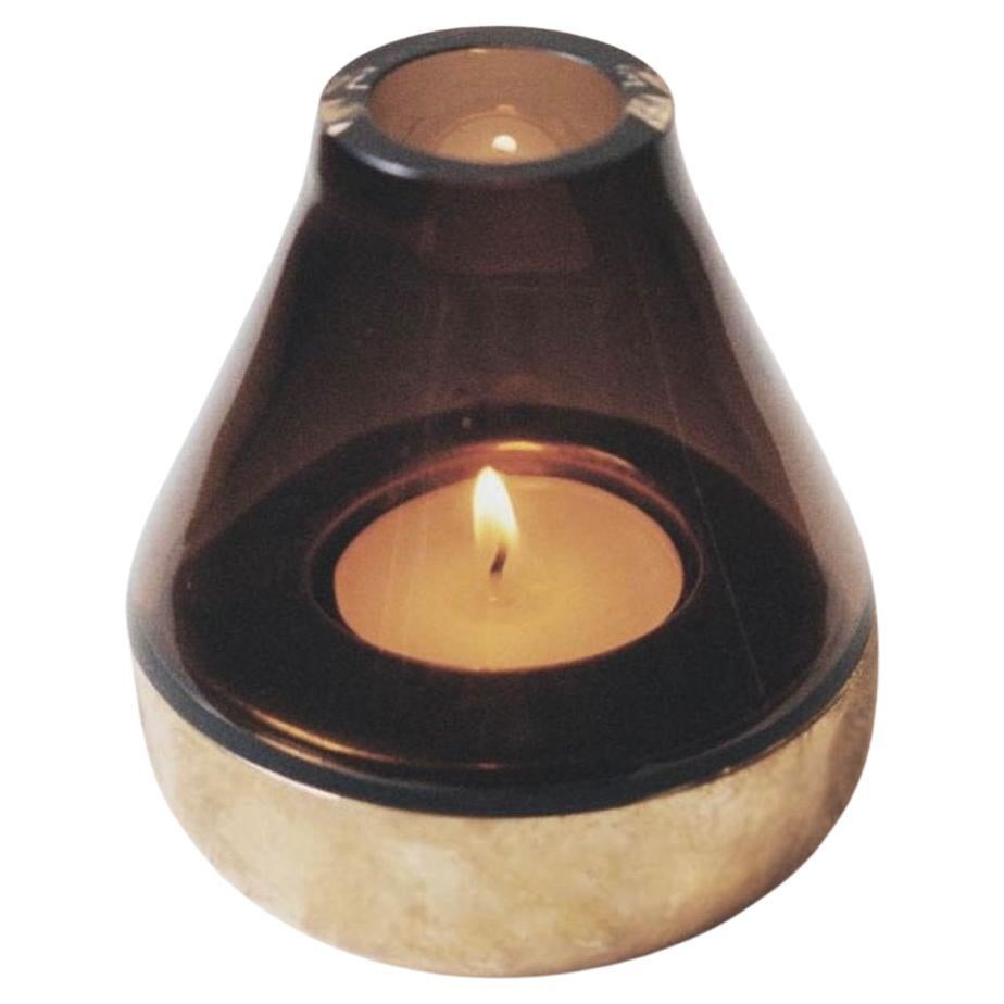Candeia Candle Holder in Brass Handcrafted in Portugal by Origin Made For Sale