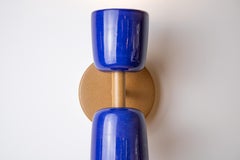 Candeia wall sconce - blue / blue - Romaria Collection - Brazilian ceramics