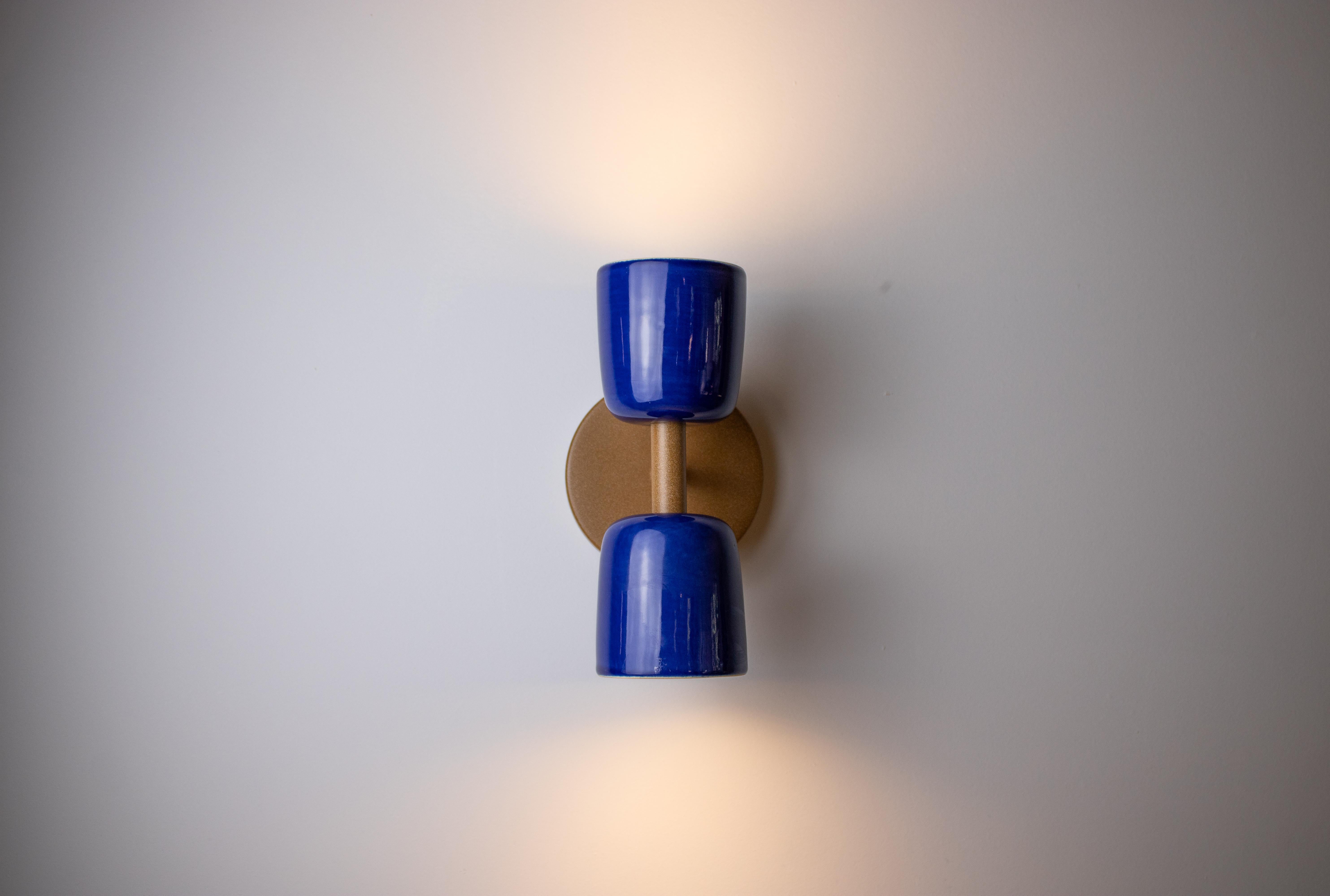 Argilla Applique Candeia - blu/blu - Collection'S - Ceramica brasiliana in vendita