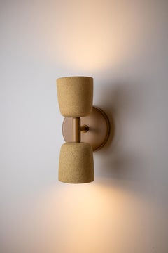 Candeia wall sconce - sand / sand - Romaria Collection - Brazilian ceramics