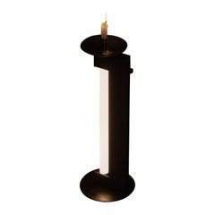 Candela Table Lamp in Blackened Steel with Candle by Nuumbra