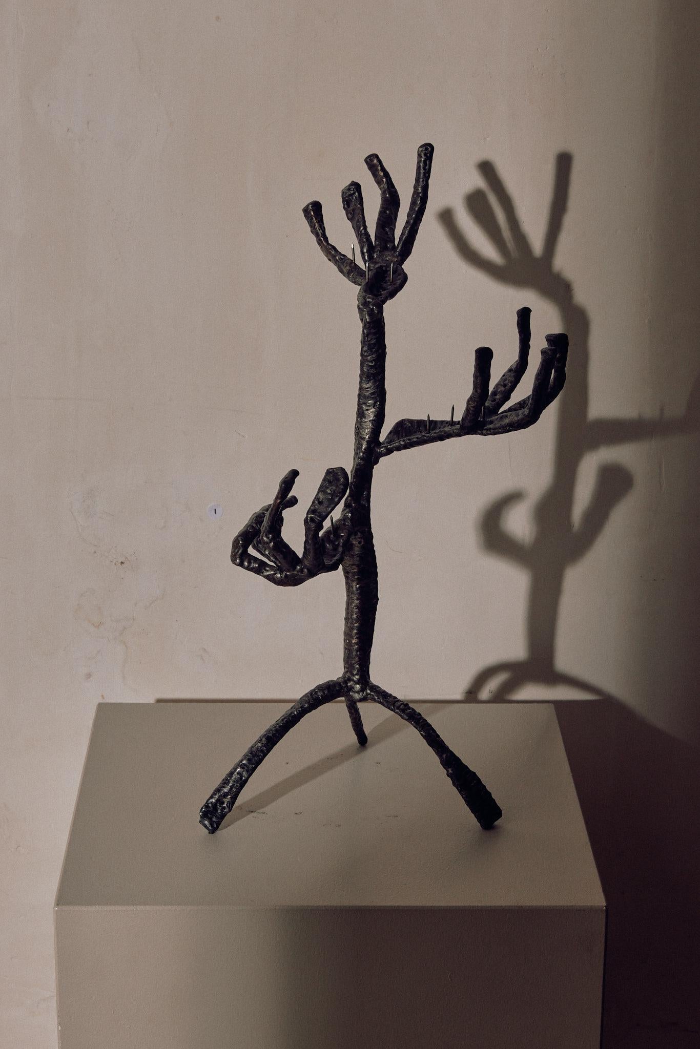 Candelabara 2 cande holder by Michael Gittings
Dimensions: D 50 x W 50 x H 50 cm.
Materials: Stainless steel.

Michael Gittings
Michael Gittings imagines with his hands. Since establishing his studio in 2016, the Melbourne based designer and