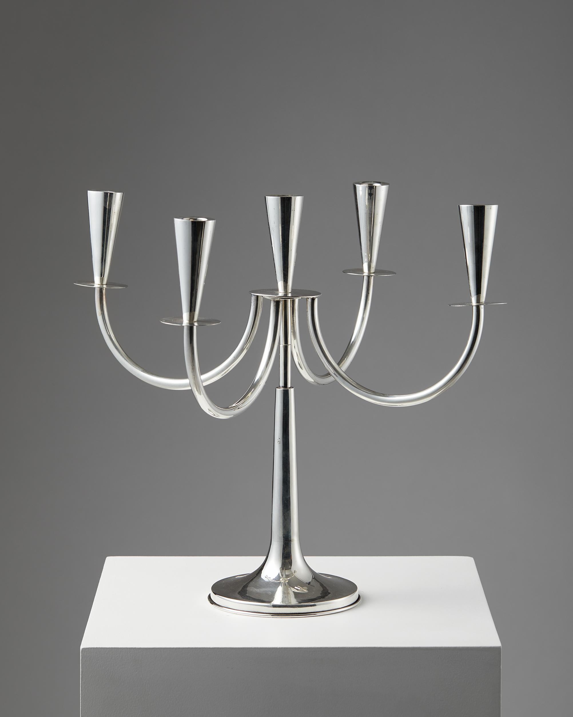 Mid-Century Modern Candelabra, Anonymous, Scandinavian, 1950's